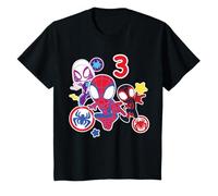 Niños Marvel Spidey and His Amazing Friends 3 Year Old Birthday Camiseta