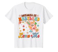 Niños Maryland Baby Shower Funny Alguien en Maryland me ama Camiseta