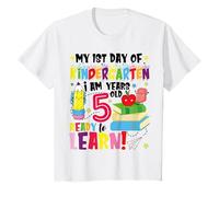 Niños Mi Primer día de jardín de Infantes Tengo 5 años Niños Niñas Camiseta