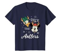 Niños Minnie Mouse and Daisy Deck The Antlers Navidad Camiseta