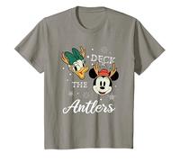 Niños Minnie Mouse and Daisy Deck The Antlers Navidad Camiseta