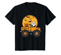 Niños Monster Truck Boy Fantasma Calabaza Halloween Disfraz Fiesta Camiseta