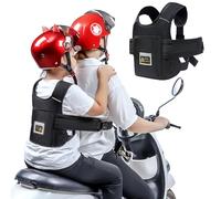 Niños Motocicleta Cinturón De Seguridad, Longitud Ajustable Niños Motocicleta Arnés, Motocicleta Niños Cinturón Con Rayas Reflectantes, Asiento Trasero De Bicicleta Cinturones De Seguridad Protección