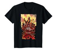Niños Multi Red Ranger En Acción Mighty Morphin Power Rangers Niños Camiseta