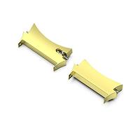 Niños Muñequeras Muñequeras para Samsung Adapter High Metal 4 Classic 40mm Galaxy Steel Connector Reloj de Calidad Inoxidable 44mm Accesorios de Pulsera Inteligente Muñequeras (Gold, One Size)