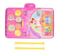 Niños Musicales Maticales Impermeables niños Early Educational Jazz Drum Playmat con Drumsticks Carpeta Musical para Plaza de Indoor Interior para niños pequeños