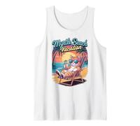 Niños Myrtle Beach Vacation Cat Vacay Travel Funny Mom Camiseta sin Mangas