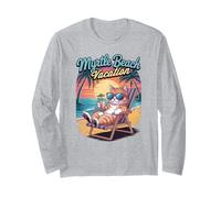 Niños Myrtle Beach Vacation Cat Vacay Travel Funny Mom Manga Larga