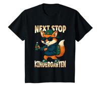 Niños Next Stop Kindergarten Trendy Fox Fun Camiseta
