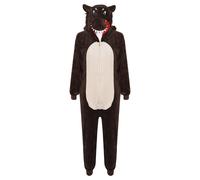 Niños Niña A2Z Mono one piece Suave Esponjoso Lobo Carnaval Disfraz