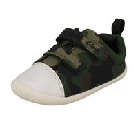 Niños Niña Clarks Aprendizaje Andar Cierre Adhesivo Tira Zapatos - Roamer Craft