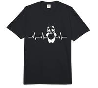 Niños niñas Amantes de la Panda Latido del corazón Comfort Colors Adult Heavyweight T-Shirt