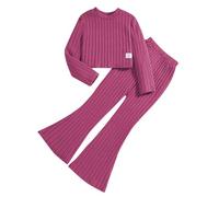 Niños Niñas Conjuntos de Ropa Conjunto 2 Piezas Estampada Verano Flores Camisa Top Blusa Y Pantalones Traje algodón Calle para 2-8 años