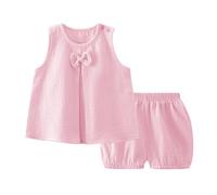 Niños Niñas Conjuntos de Ropa Conjunto Hip Hop para espectáculo Danza del Vientre Camisa Top Blusa Y Pantalones Primavera Verano Acanalado Algodón Deportiva 1 a 6 años