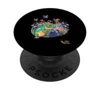 Niños Niño adolescente verano jardín flores naturaleza niña niño PopSockets PopGrip Adhesivo