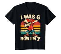 Niños Niño de 7º cumpleaños, yo tenía 6 años Ahora Tengo 7 | Niños de 7 años Camiseta