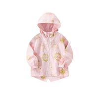 Niños Niños Bebé Niños Niñas Estampado Manga Larga Chaqueta a prueba de viento con capucha Ligero Niños Muchachos Chaqueta cortavientos Casual Ropa de abrigo para niños Chaqueta con capucha