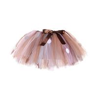 Niños Niños Bebé Recién Nacido Bebé Niña Cosplay Disfraces Bowknot Polka Dot Tutu Falda Curvas Niñas No Buscar Príncipe De Cuento De Hadas, marrón, 5-6 años