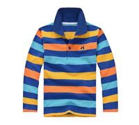 Niños Niños Niñas Manga Larga Moda Casual Camisa A Rayas Cierre De Botón Moda Tela Cómoda Y Suave Compatible with Maceteros Exterior