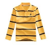Niños Niños Niñas Manga Larga Moda Casual Camisa A Rayas Cierre De Botón Moda Tela Cómoda Y Suave Deporte Hombre Ligera