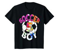 Niños NÚMERO 5 AÑOS FÚTBOL 5 DÍA DE Nacimiento Camiseta