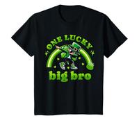 Niños One Lucky Big Brothers Día de San Patricio Hermano Leprechaun Camiseta