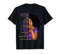 Niños Orgullo Negro Niñas Soy Niña Negra Magia Hija Negra Camiseta