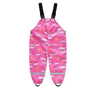 Niños Pantalones Impermeablespetos Lluvia Niñas Monos Pantalones Estampados Ropa de Lluvia con Banda Reflectante Nube 4-5 años