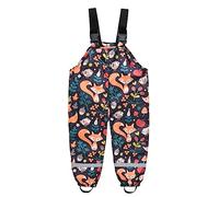 Niños Pantalones Impermeablespetos Lluvia Niñas Monos Pantalones Estampados Ropa de Lluvia con Banda Reflectante Zorro 4-5 años