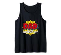 Niños Papá del Cumpleaños Niño Spider Theme Party Matching Camiseta sin Mangas