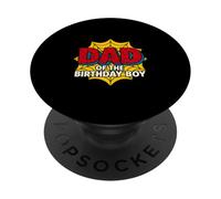 Niños Papá del Cumpleaños Niño Spider Theme Party Matching PopSockets PopGrip Adhesivo