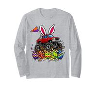 Niños Pascua Monster Truck Happy Easter Day Eggs Toddler Kids Manga Larga