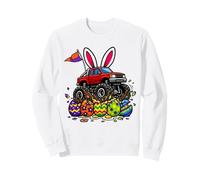 Niños Pascua Monster Truck Happy Easter Day Eggs Toddler Kids Sudadera