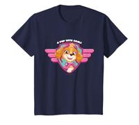 Niños Paw Patrol - A Pup With Goals Girl Skye Logo Camiseta