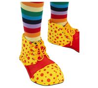 Niños Payaso Cubre Zapatos Rojo Nariz Día Infantil Payasos Disfraz Circo