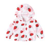 Niños Pequeños Bebé Niñas Lindos Animales Chaqueta Manga Larga Protección Solar Abrigos Ropa Exterior Trajes Ropa Suéter Bebé Niño, Rosa., 6-12 meses