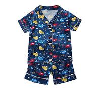 Niños pequeños bebés niñas Primavera Verano Estampado de Animados de Manga Corta Ropa de Dormir Trajes Pijamas Ropa Niño 3 Meses Camisa Hombre