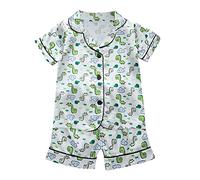 Niños pequeños bebés niñas Primavera Verano Estampado de Animados de Manga Corta Ropa de Dormir Trajes Pijamas Ropa Niño 3 Meses Camiseta Mujer Invierno