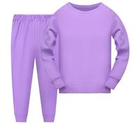 Niños pequeños Niñas Manga larga Estampados sólidos Camiseta Tops Pantalones largos Trajes Trajes De Bautizo Niño De 2 Años Trajes Del Real
