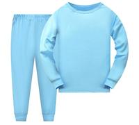Niños pequeños Niñas Manga larga Estampados sólidos Camiseta Tops Pantalones largos Trajes Trajes De Bautizo Niño De 2 Años Trajes Del Real