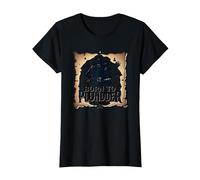 Niños Piratas Nacidos para saquear la Caza del Tesoro aventurera Camiseta, Mujer, Negro, S
