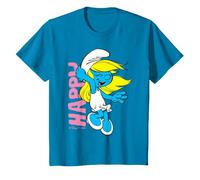 Niños Pitufos Pitufina Feliz Sonrisa Amigos Clásico De Dibujos Animados 80s 90s Camiseta
