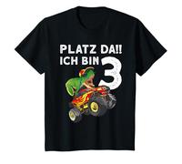 Niños Platz da ich bin 3 Geburtstag Tshirt 3 Jahre Monster Truck Camiseta