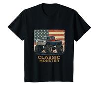 Niños Potencia clásica de Monster American Truck Camiseta