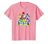 Niños Power Rangers Go Go Retro de los 90 para niños Camiseta