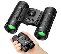 Niños Prismaticos Pequeños y Potentes AUCRSOZK 10x30 Mini Portátiles Compactos Prismáticos Infantiles Buenos Ligeros Binoculares para Observación de Aves Caza Senderismo Viajeo Exterior Aventura Negro