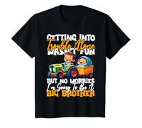 Niños Promocionado a Gran Hermano - Camiseta Funny Tractor Boys Big Brother Camiseta