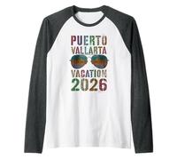 Niños Puerto Vallarta Vacaciones 2026 Viaje Playa Viaje Camiseta Manga Raglan