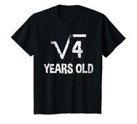 Niños Raíz cuadrada de 4 - 2º cumpleaños matemáticas 2 años divertido Camiseta