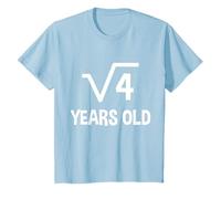 Niños Raíz cuadrada de 4 - Matemáticas de 2 años Camiseta